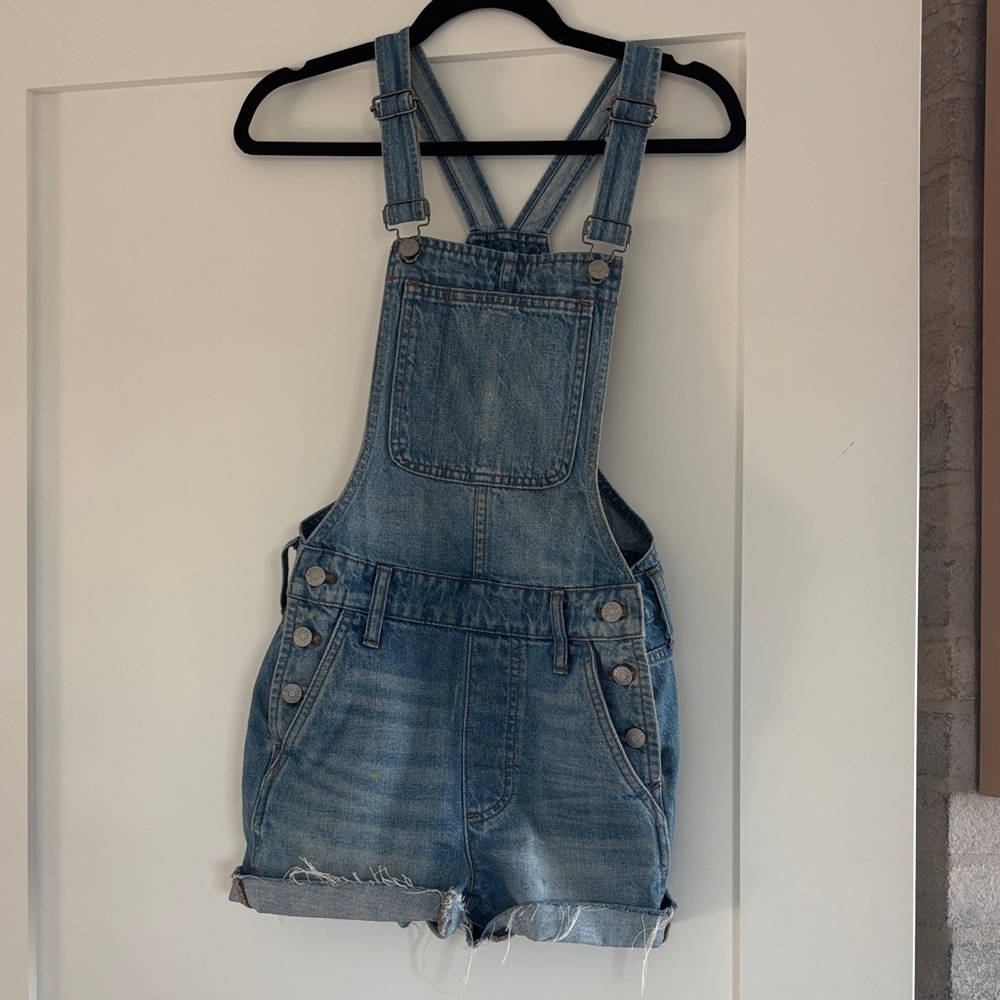Madewell Denim Overalls Shorts XXS